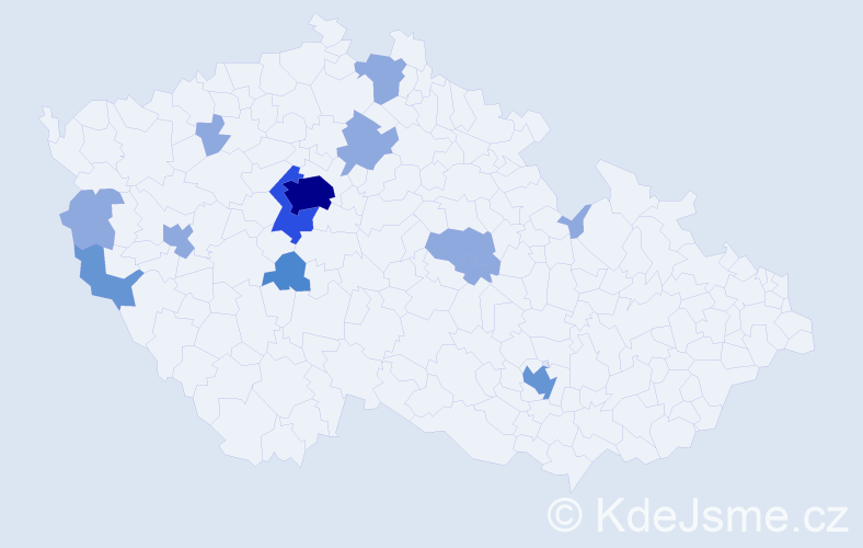 Příjmení: 'Čiko', počet výskytů 31 v celé ČR