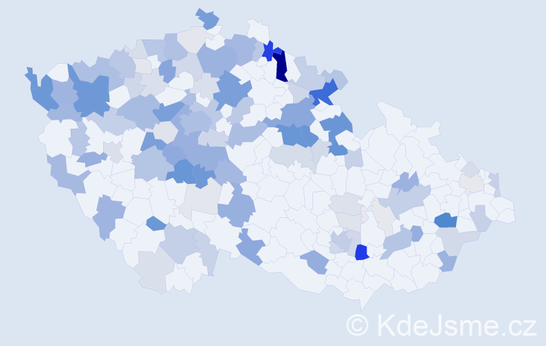 Příjmení: 'Hoffman', počet výskytů 383 v celé ČR