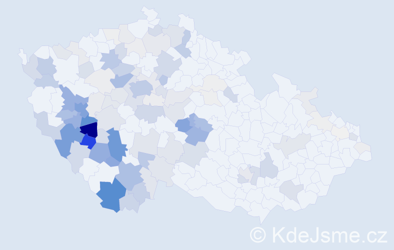 Příjmení: 'Velíšková', počet výskytů 472 v celé ČR