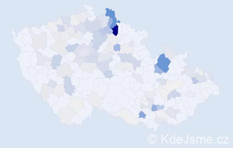 Příjmení: 'Matura', počet výskytů 477 v celé ČR