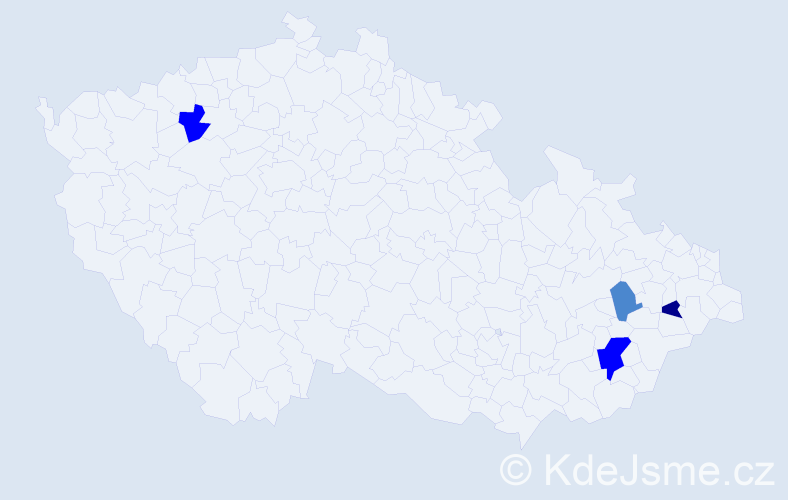 Příjmení: 'Görig', počet výskytů 8 v celé ČR