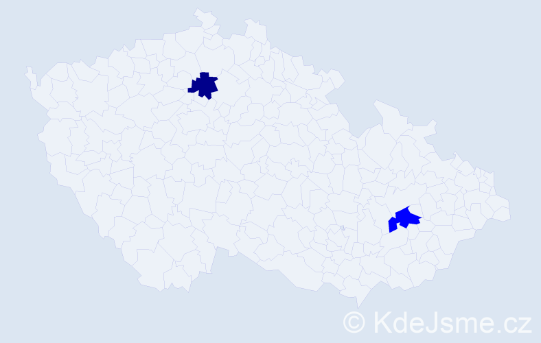 Příjmení: 'Taričová', počet výskytů 3 v celé ČR