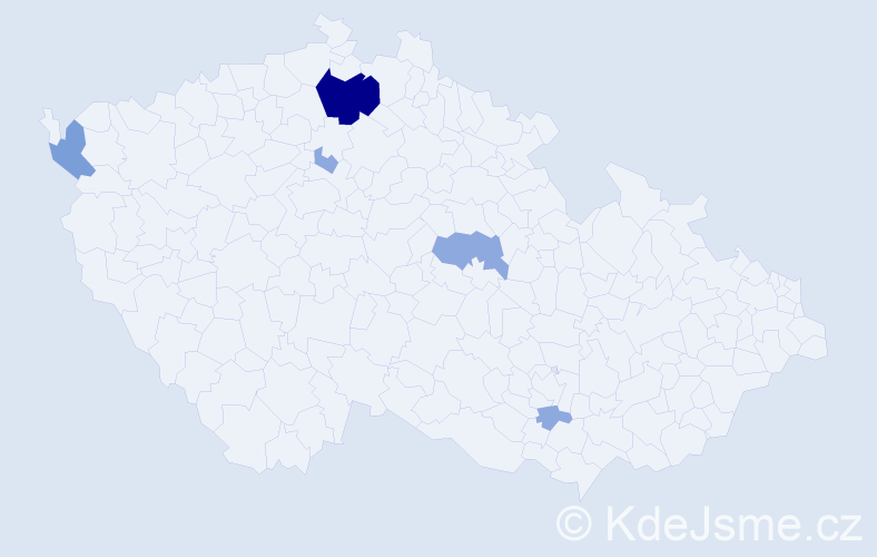 Příjmení: 'Duhajová', počet výskytů 12 v celé ČR