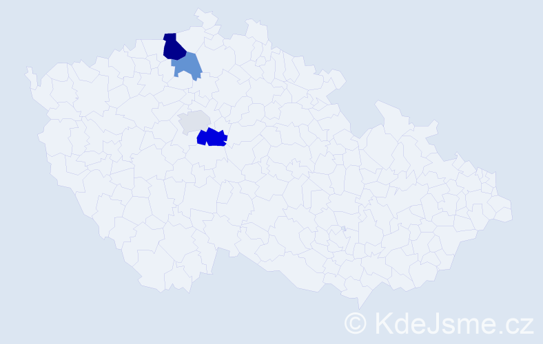 Příjmení: 'Bóbiková', počet výskytů 8 v celé ČR