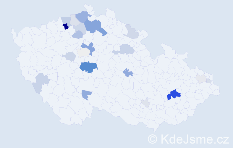 Příjmení: 'Sedlmaierová', počet výskytů 51 v celé ČR