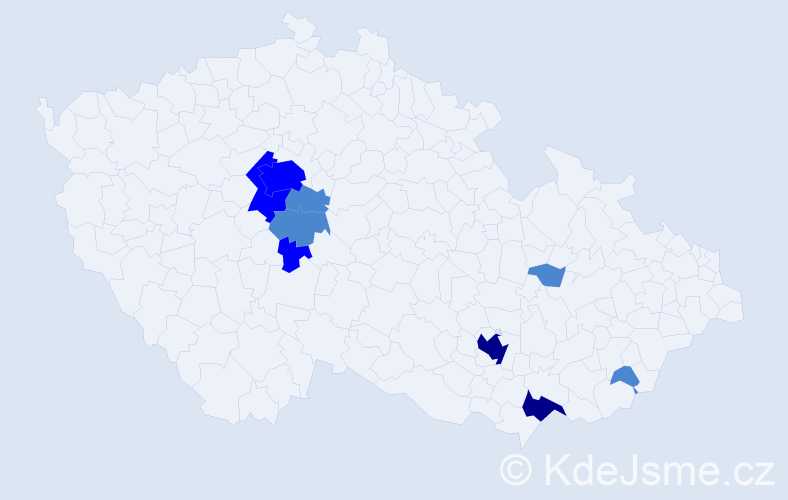 Příjmení: 'Flossová', počet výskytů 16 v celé ČR