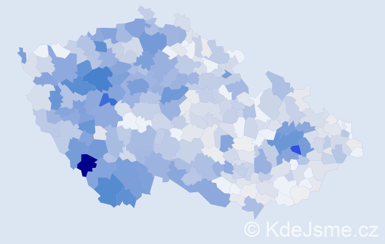 Příjmení: 'Švarc', počet výskytů 2677 v celé ČR