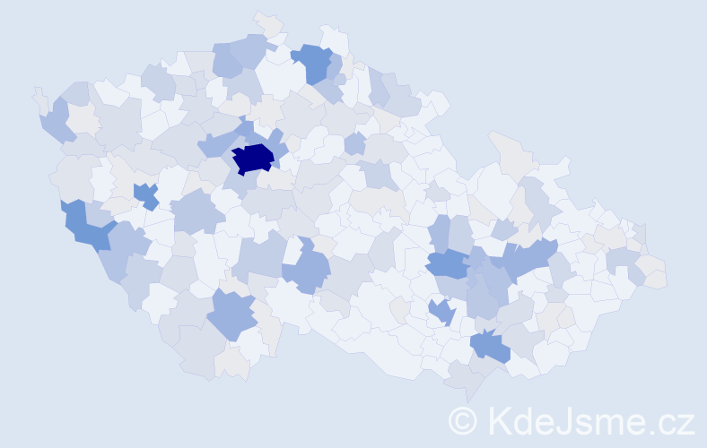 Příjmení: 'Hartl', počet výskytů 552 v celé ČR