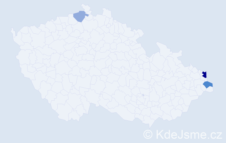 Příjmení: 'Ledwoňová', počet výskytů 16 v celé ČR