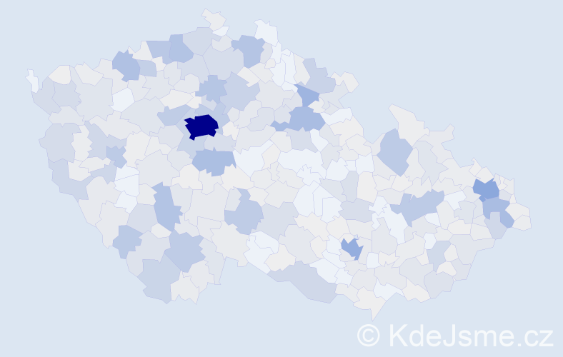 Příjmení: 'Žižka', počet výskytů 2028 v celé ČR