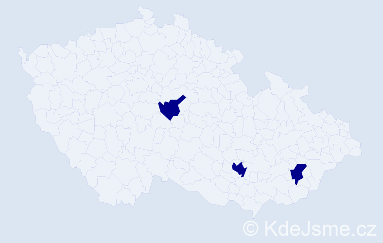 Příjmení: 'Sarangerel', počet výskytů 3 v celé ČR
