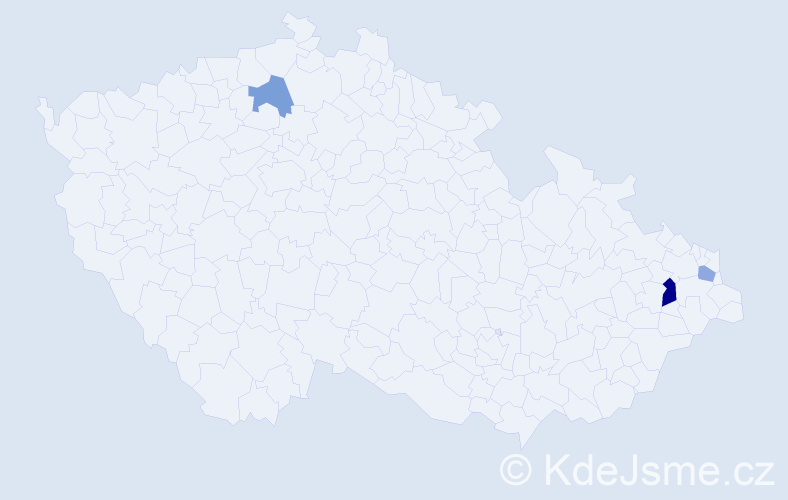 Příjmení: 'Kleniar', počet výskytů 10 v celé ČR