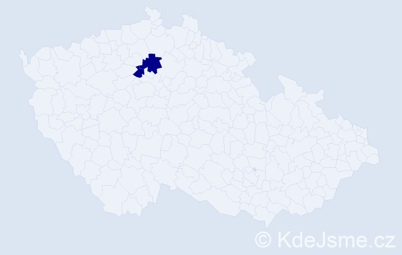 Příjmení: 'Traynych', počet výskytů 2 v celé ČR