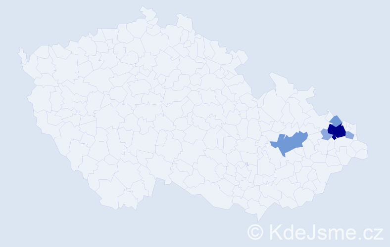 Příjmení: 'Chytrošová', počet výskytů 12 v celé ČR