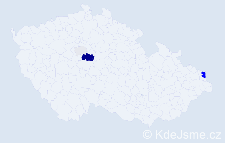 Příjmení: 'Uliarczyková', počet výskytů 9 v celé ČR