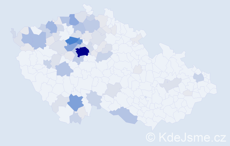 Příjmení: 'Toms', počet výskytů 258 v celé ČR