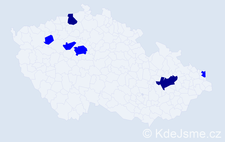 Příjmení: 'Chochula', počet výskytů 8 v celé ČR