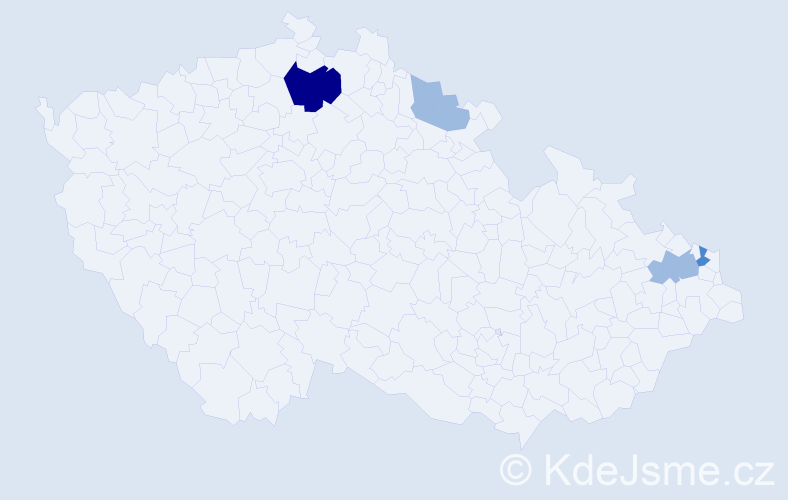 Příjmení: 'Bartošovič', počet výskytů 10 v celé ČR