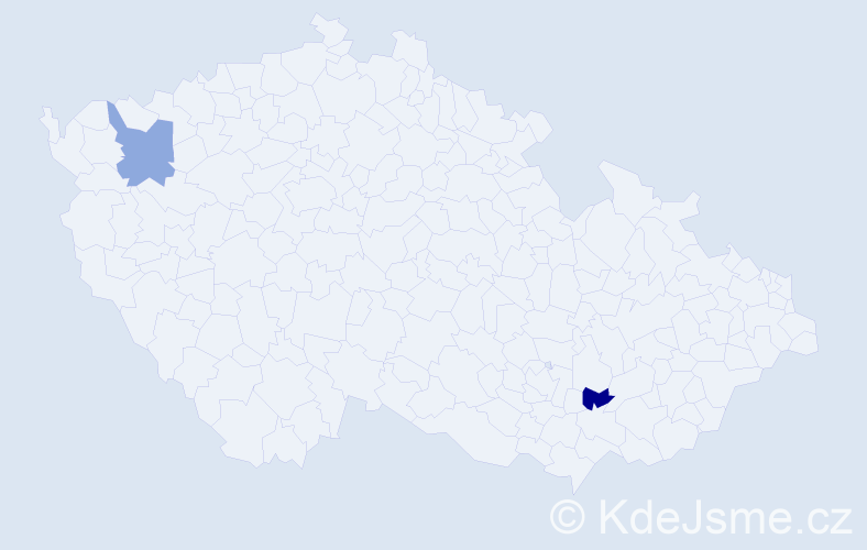 Příjmení: 'Gehrmann', počet výskytů 2 v celé ČR