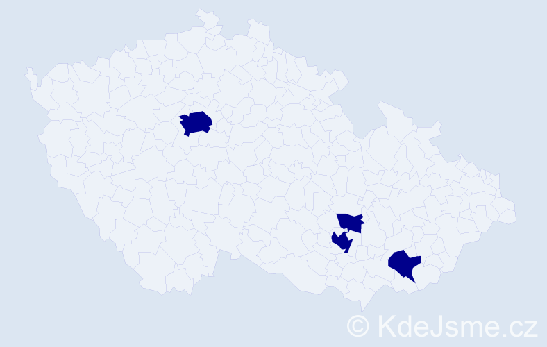 Příjmení: 'Adamovich', počet výskytů 4 v celé ČR
