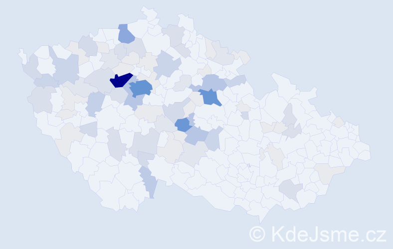 Příjmení: 'Vosyka', počet výskytů 314 v celé ČR