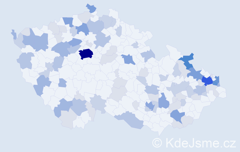 Příjmení: 'Sabová', počet výskytů 248 v celé ČR