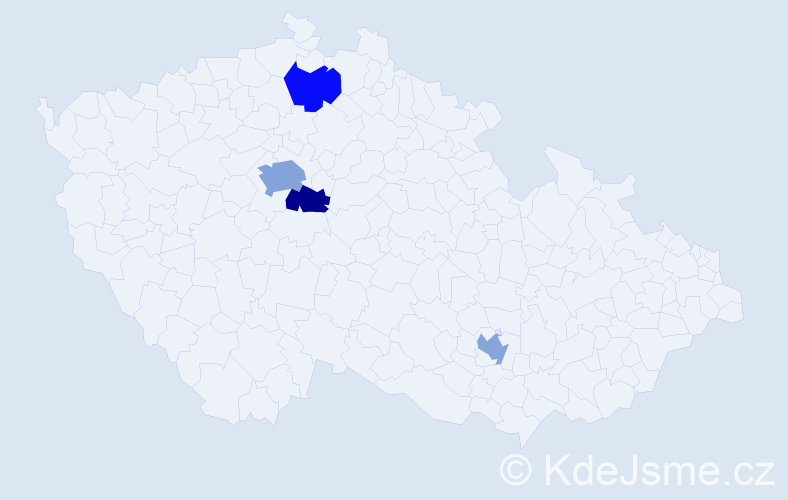 Příjmení: 'Iurkiv', počet výskytů 6 v celé ČR