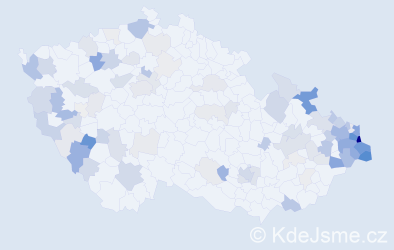 Příjmení: 'Baron', počet výskytů 307 v celé ČR