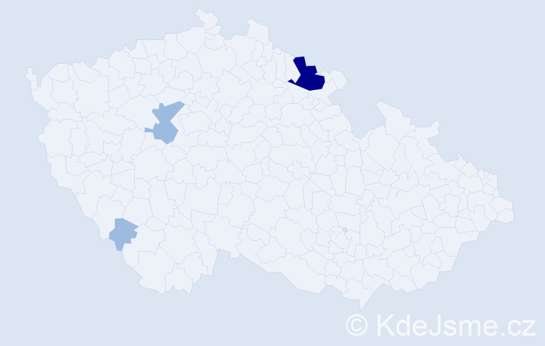Příjmení: 'Priputenová', počet výskytů 7 v celé ČR