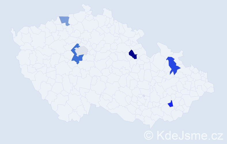 Příjmení: 'Bosch', počet výskytů 7 v celé ČR
