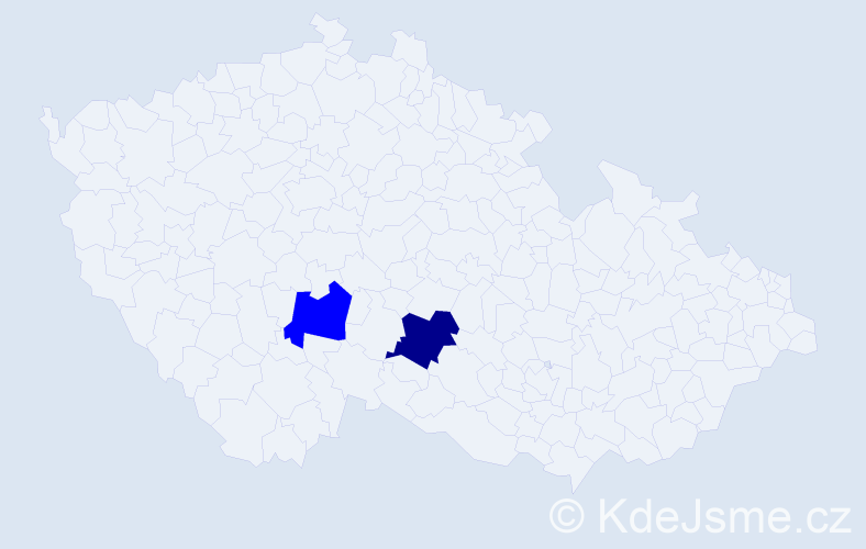 Příjmení: 'Irsová', počet výskytů 7 v celé ČR