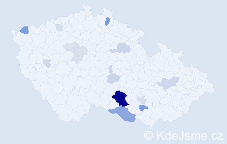 Příjmení: 'Petz', počet výskytů 48 v celé ČR