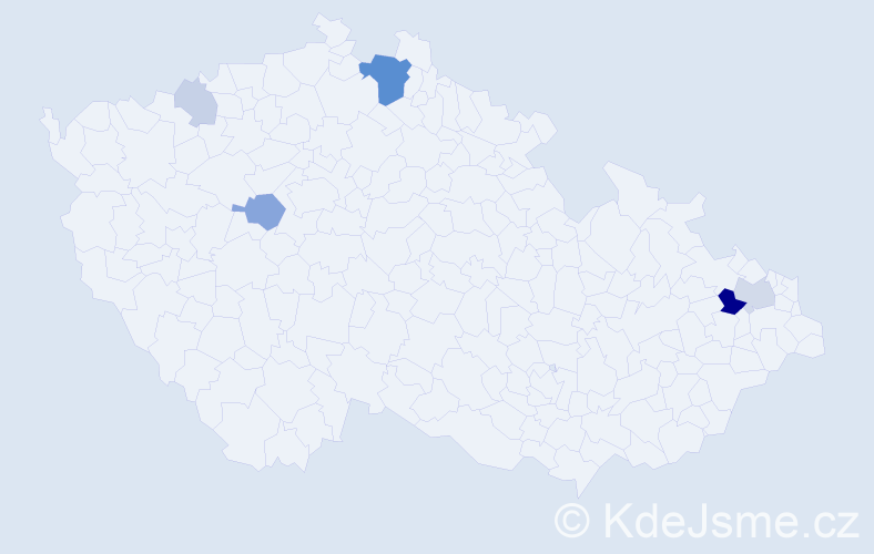 Příjmení: 'Ronec', počet výskytů 16 v celé ČR