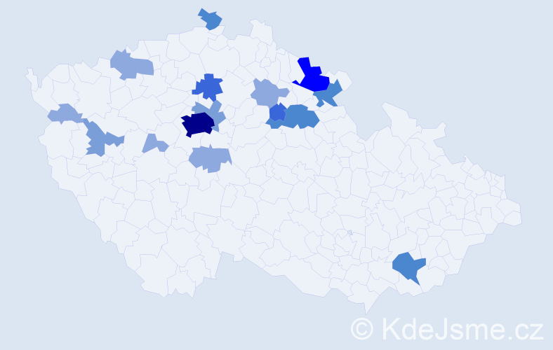 Příjmení: 'Kebort', počet výskytů 42 v celé ČR
