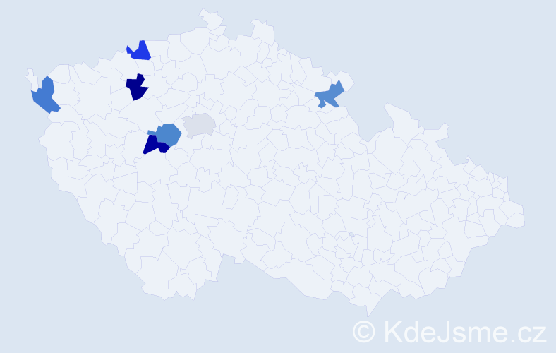 Příjmení: 'Smek', počet výskytů 14 v celé ČR