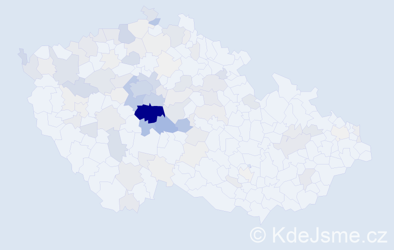 Příjmení: 'Škvor', počet výskytů 478 v celé ČR