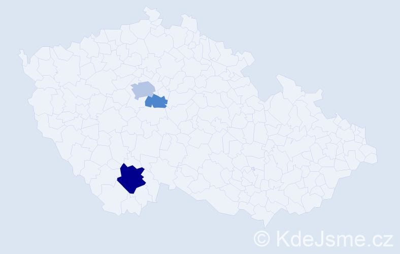 Příjmení: 'Effmert', počet výskytů 8 v celé ČR