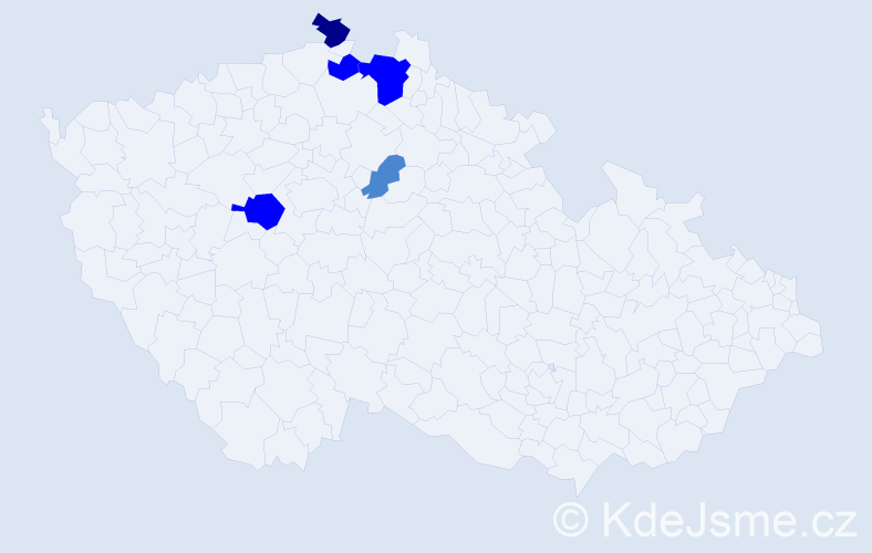 Příjmení: 'Abramcová', počet výskytů 10 v celé ČR