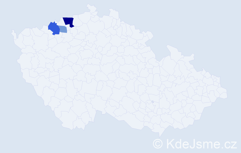 Příjmení: 'Kutarnia', počet výskytů 7 v celé ČR