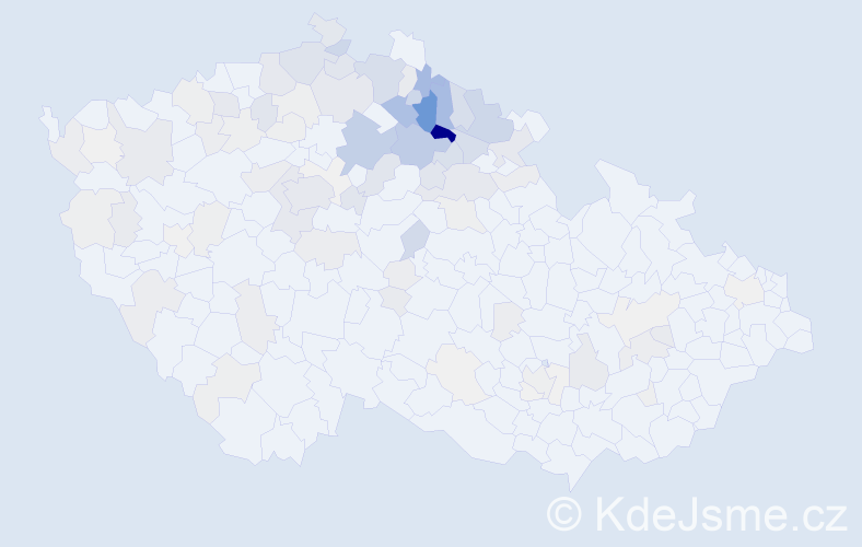 Příjmení: 'Sucharda', počet výskytů 381 v celé ČR