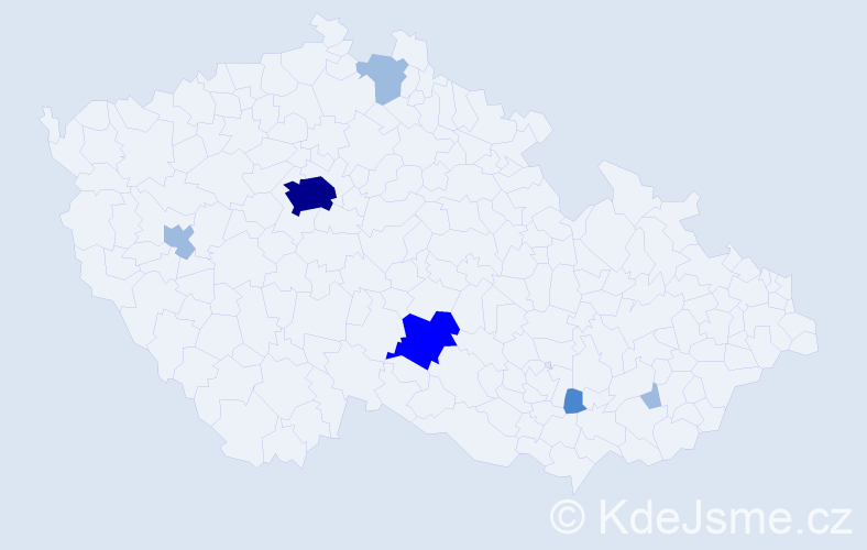 Příjmení: 'Plamadeala', počet výskytů 12 v celé ČR