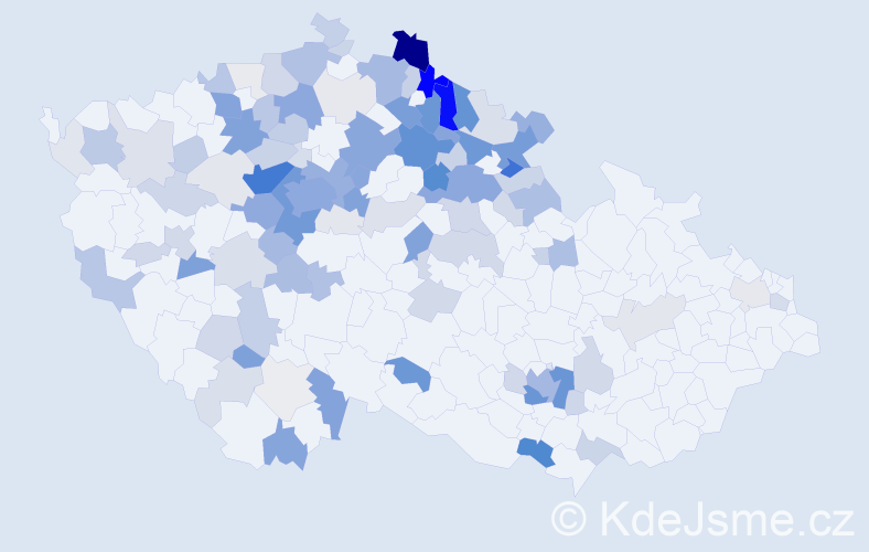 Příjmení: 'Stříbrný', počet výskytů 481 v celé ČR