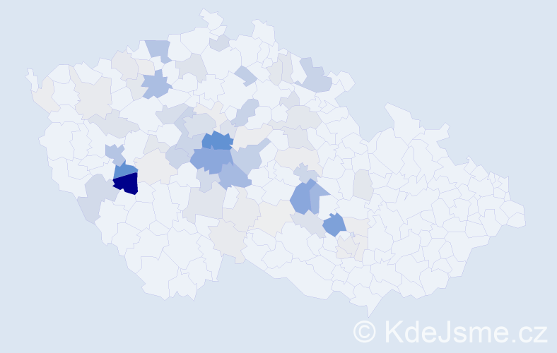 Příjmení: 'Trojánek', počet výskytů 267 v celé ČR