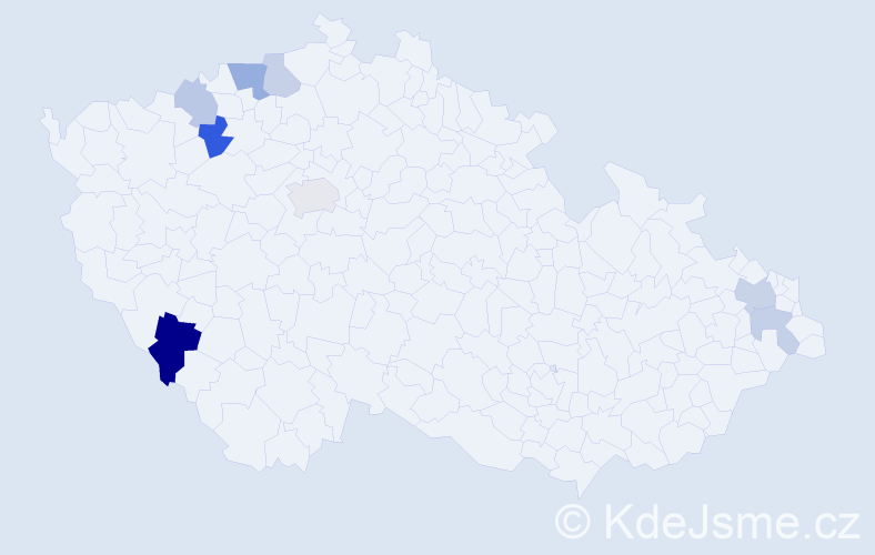 Příjmení: 'Krížová', počet výskytů 14 v celé ČR