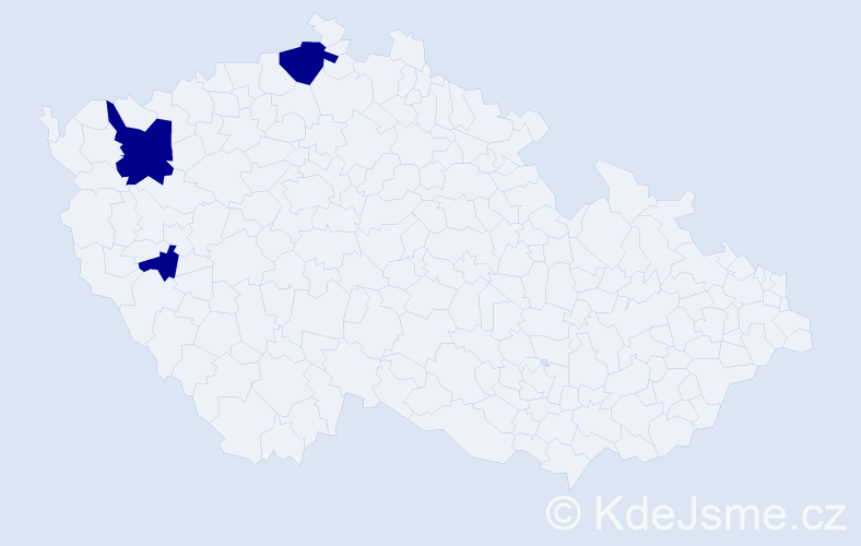 Příjmení: 'Weinzierlová', počet výskytů 3 v celé ČR