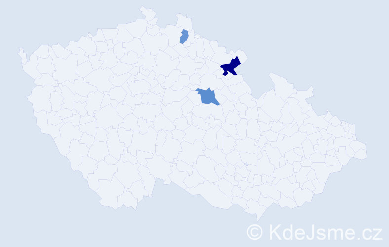 Příjmení: 'Kondras', počet výskytů 12 v celé ČR