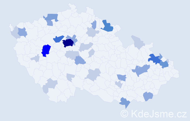 Příjmení: 'Barancová', počet výskytů 80 v celé ČR