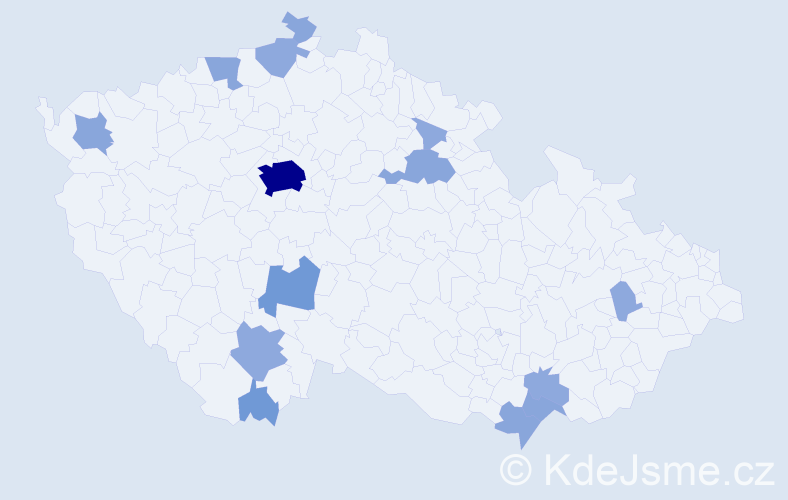 Příjmení: 'Remenárová', počet výskytů 32 v celé ČR