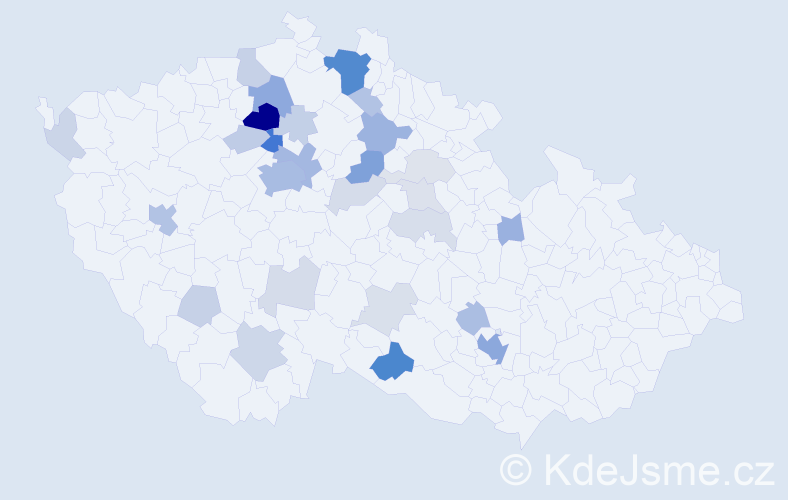 Příjmení: 'Slyvka', počet výskytů 94 v celé ČR