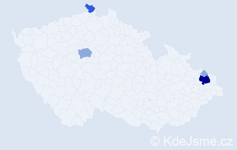 Příjmení: 'Chwalková', počet výskytů 10 v celé ČR